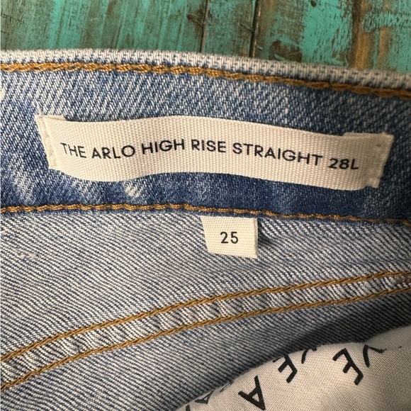 Aritzia The Arlo High Rise Straight 28l Size 25 Neutral Minimalist Basic - Picture 11 of 16